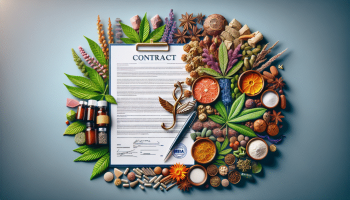 Legal document regarding herbal medicines with the MHRA logo, highlighting the UK’s strict regulations on herbal products.
