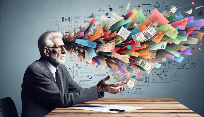 How Debt Consolidation Worked for Retirees: A Guide | DCL How Debt Consolidation Worked for Retirees: An elderly retiree consolidates multiple bills into one, symbolising financial peace and simplicity.