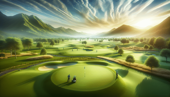 Lush green golf course at Knysna Golf Club