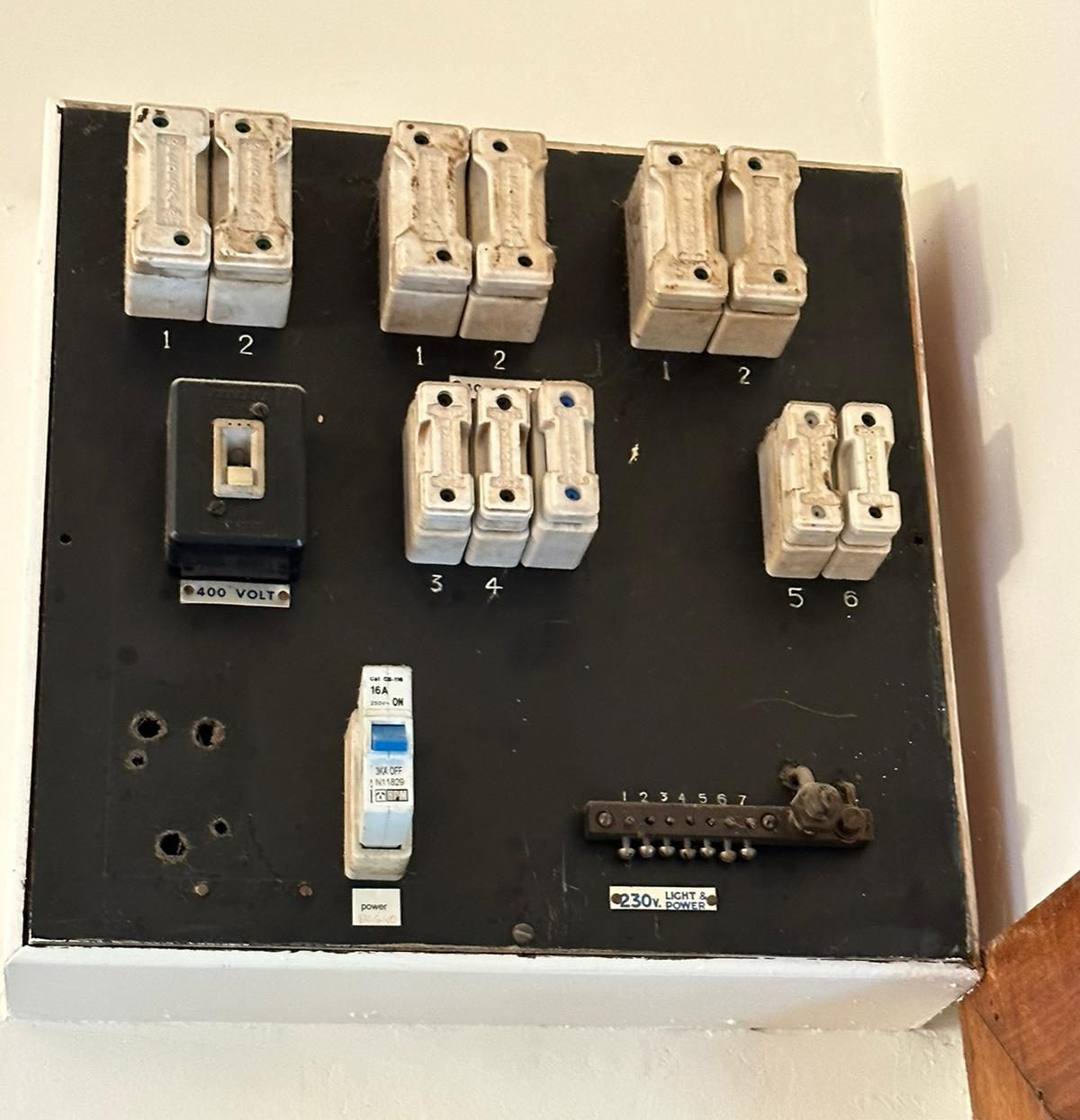 Old Switchboard Ceramic Plugs