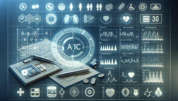 Chart showing A1C test frequency for diabetes patients in Bury St Edmunds clinic.