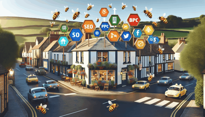 A small business in Chipping Campden using vibrant internet marketing strategies including SEO, PPC, content, and social media.