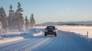 Winter Drive Scenic View