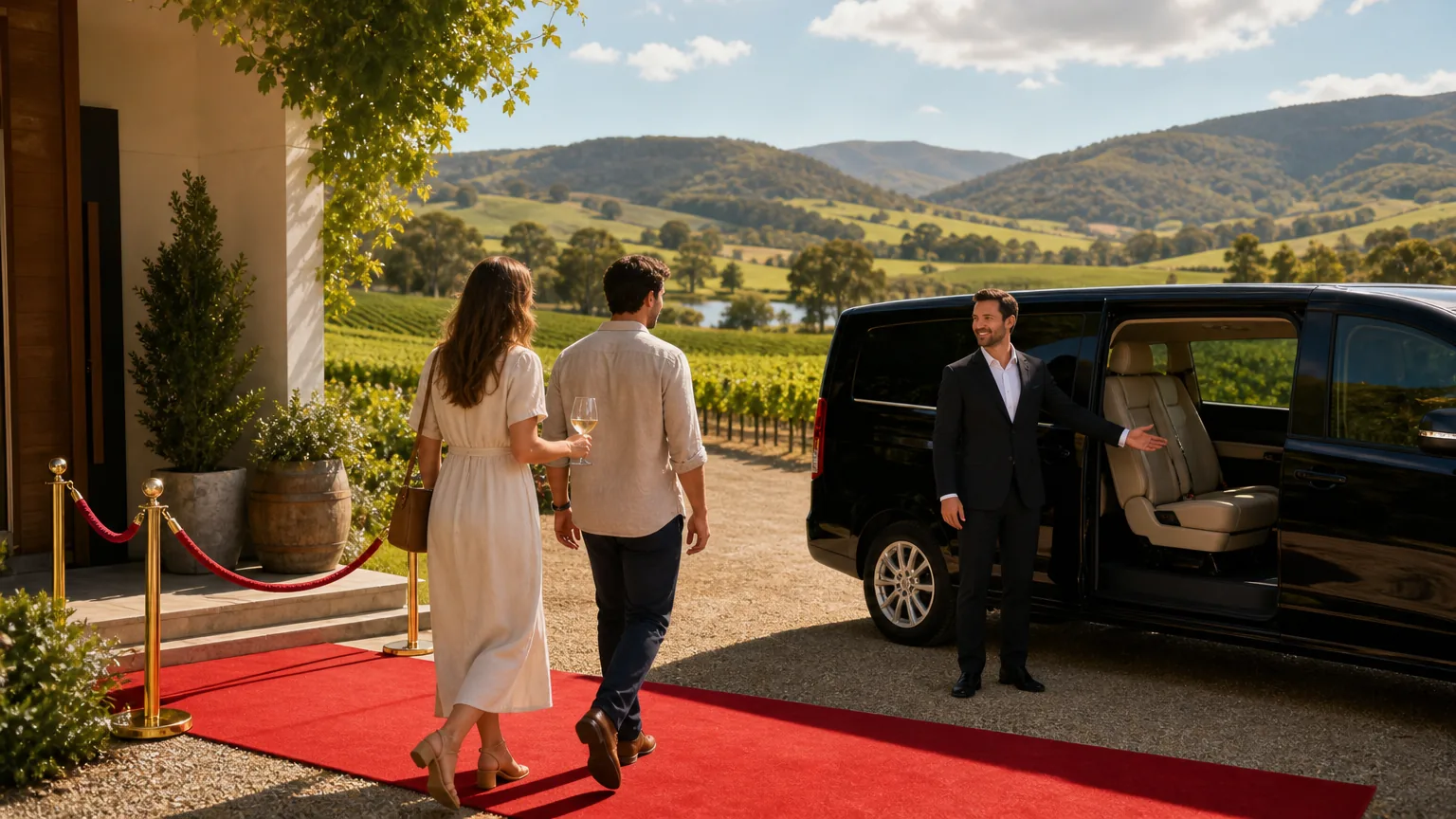 Red Carpet Wine Tours: visual reference for 1. Red Carpet Wine Tours: Exclusive Private Tours from Your Home